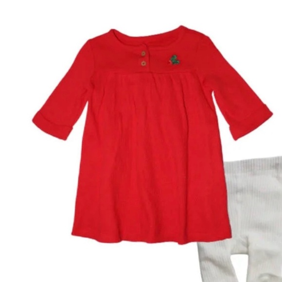 Carters Christmas Dress Red Thermal 12‎ months - Picture 2 of 6